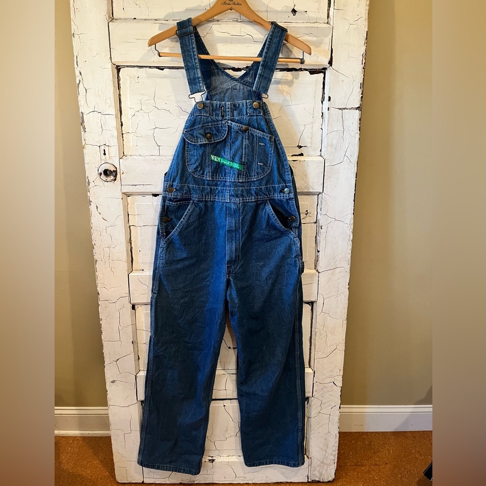 Key Overalls Blue Denim Size W32 L30